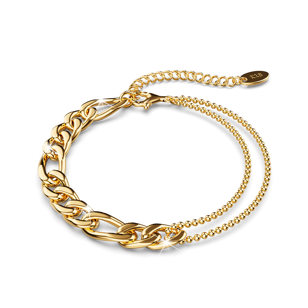 Classic Figaro Ball Chain Bracelet