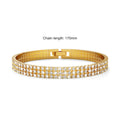 Tara Dazzles 3 Row Gold Tennis Bracelet