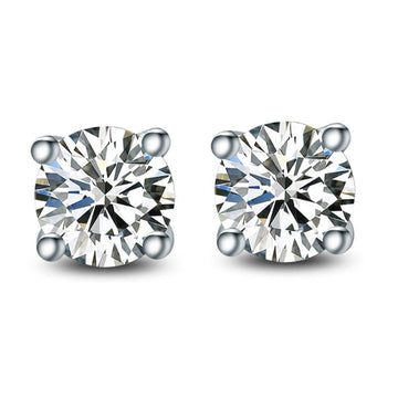 Essential Studs White Gold - Brilliant Co