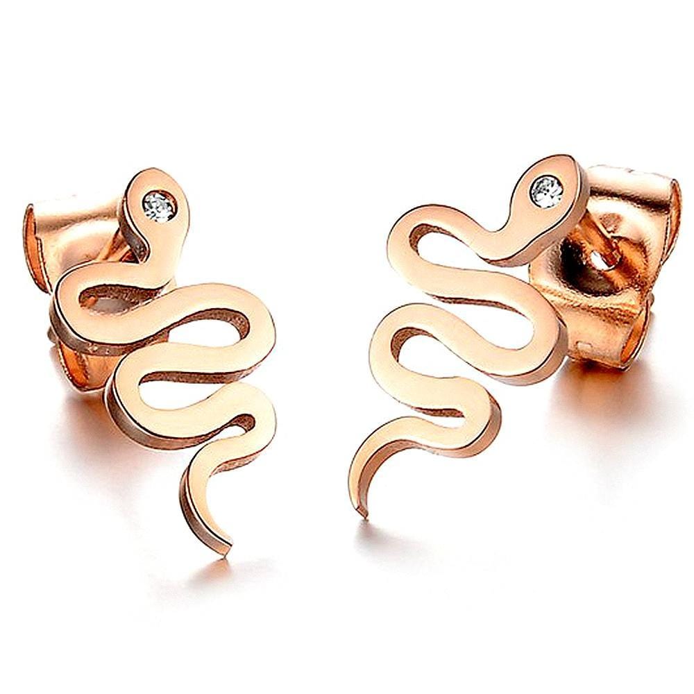 Serpent On The Rise Earrings - Brilliant Co