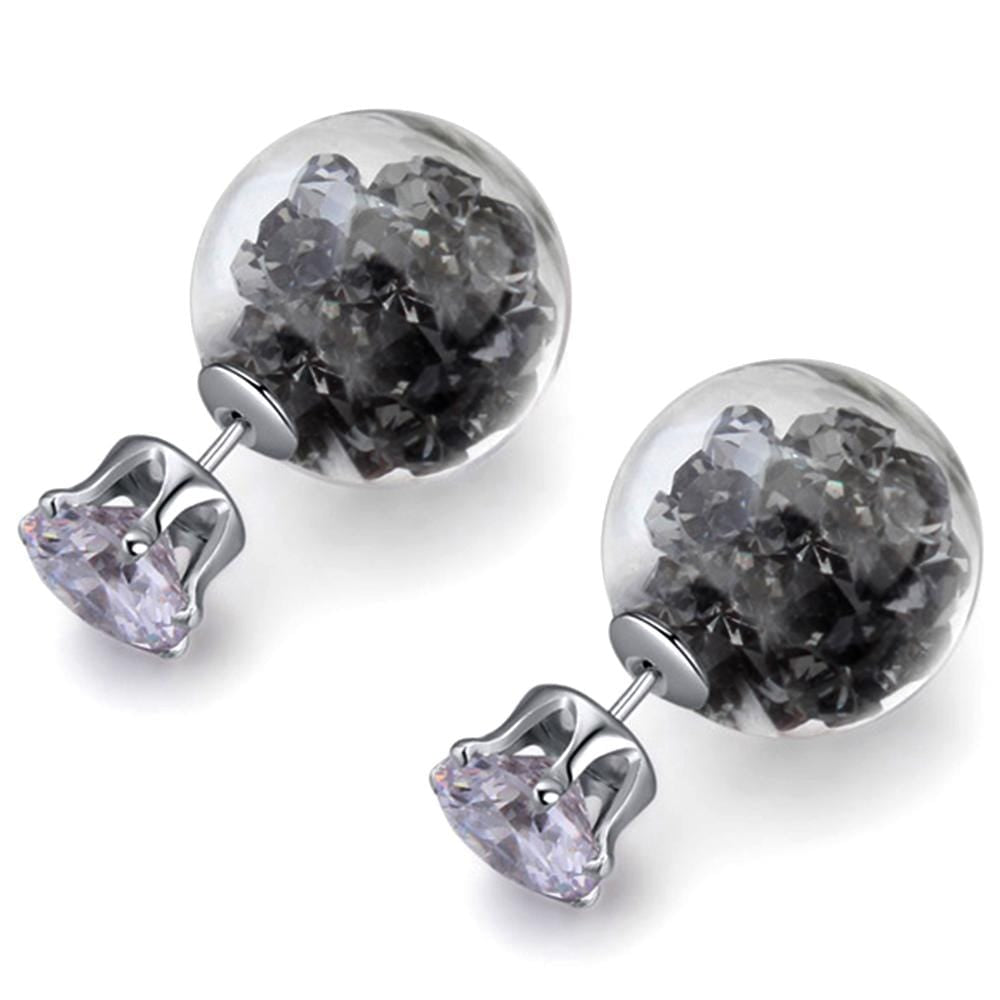 Stardust Bubble Earrings Grey - Brilliant Co