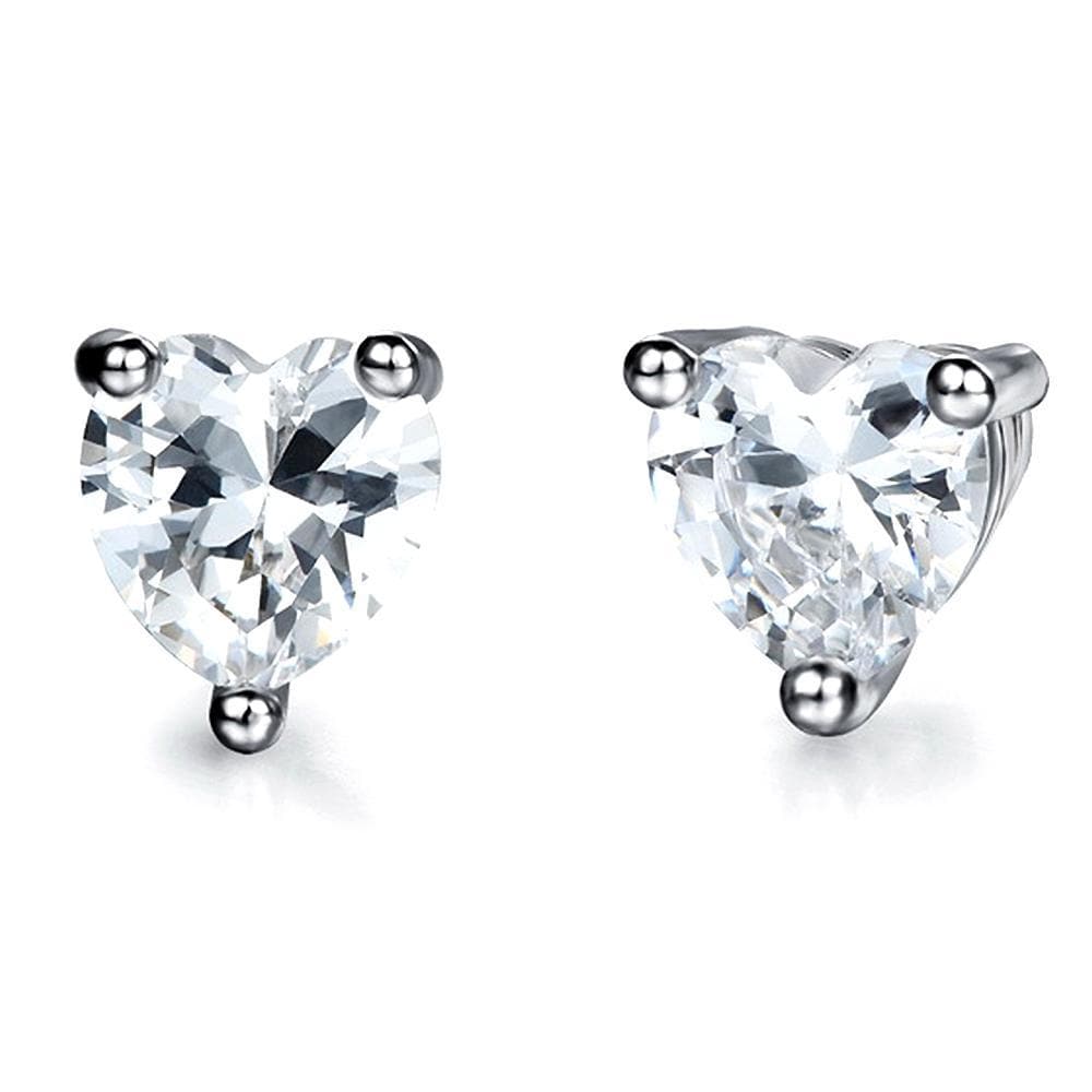 Pure Heart Studs Earrings - Brilliant Co