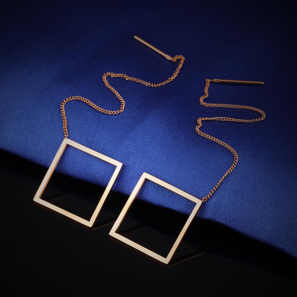 Quad Geo Threader Earrings - Brilliant Co