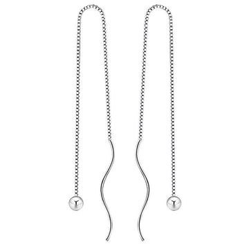 Swirl Threader Earrings - Brilliant Co