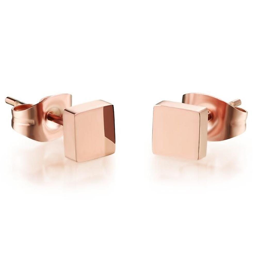 Solid Shapes Stud Earrings Square Tile - Brilliant Co