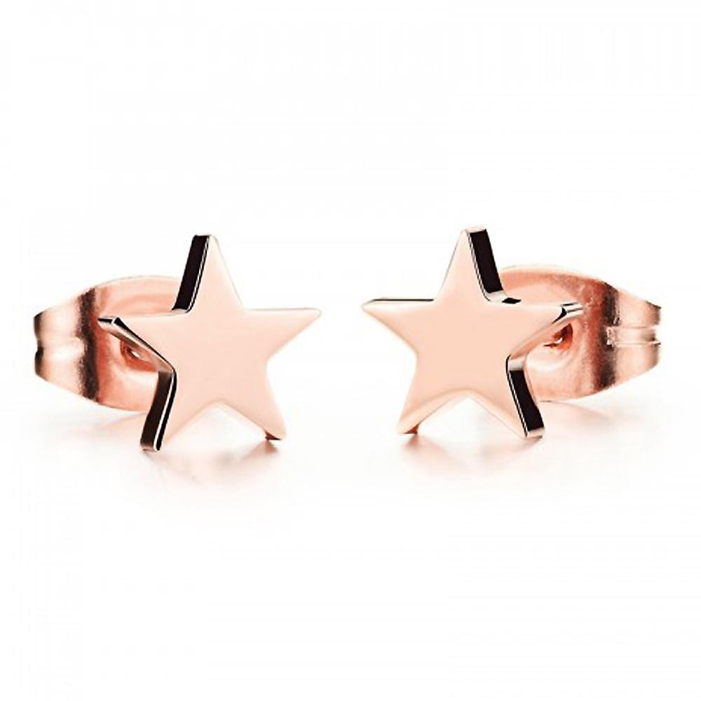 Solid Shapes Stud Earrings Little Star - Brilliant Co