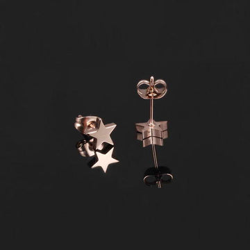 Solid Shapes Stud Earrings Little Star - Brilliant Co