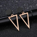 Modern Geometric Style Dangle Earrings Hexa & Triangle