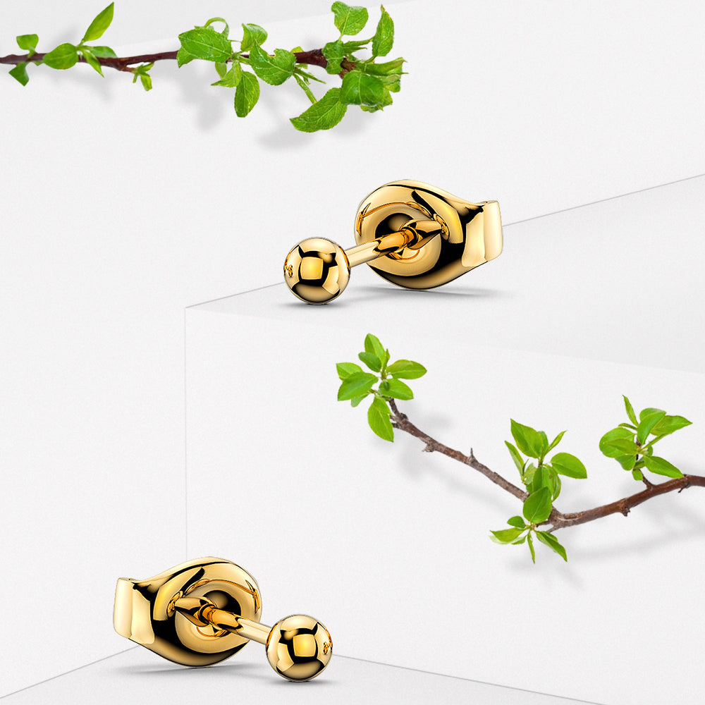 Ball Stud Earrings 3mm