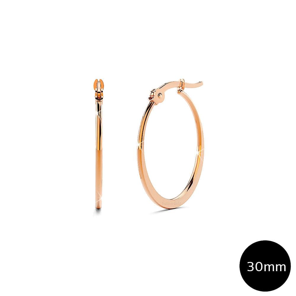 Sexy Oval Hoop Earrings 30mm - Brilliant Co