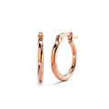 Trishia Hoop Rose Gold Layered Earrings 15mm - Brilliant Co