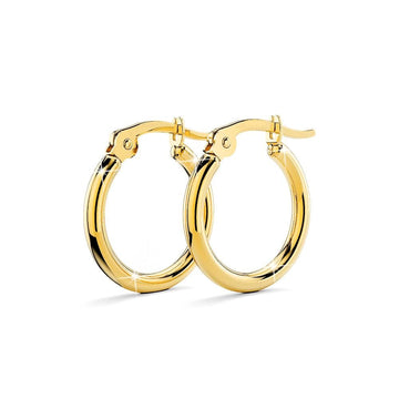 Trishia Hoop Gold Layered Earrings 15mm - Brilliant Co