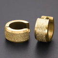 Glitter Textured Huggie Earrings 7mm - Brilliant Co