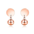 Rose Ball Drop Earrings