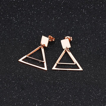 Double Triangle Earrings - Brilliant Co