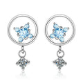 Delightful Baby Blue Drop Earrings