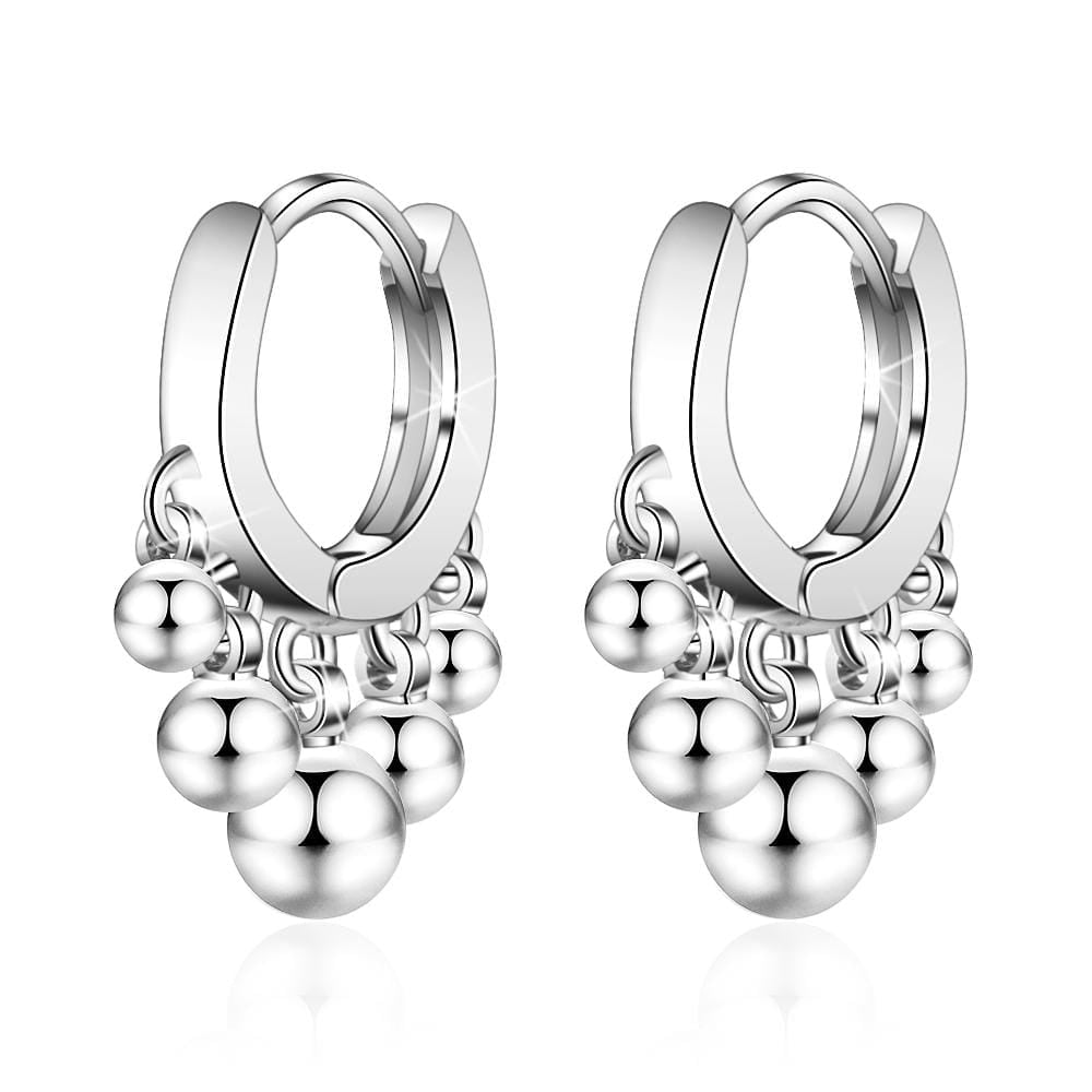 Boho Ball Charm Huggie Earrings - Brilliant Co