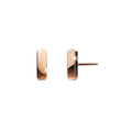 Bold Alphabet Letter Initial Charm Earrings in Rose Gold Tone - 34