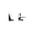 Bold Alphabet Letter Initial Charm Earrings in White Gold Tone - 46