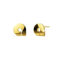 Nickelodeon Initial Alphabet Letter Earrings Gold Layered Steel Jewellery - 2