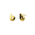 Nickelodeon Initial Alphabet Letter Earrings Gold Layered Steel Jewellery - 6