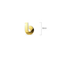 Nickelodeon Initial Alphabet Letter Earrings Gold Layered Steel Jewellery - 9