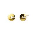 Nickelodeon Initial Alphabet Letter Earrings Gold Layered Steel Jewellery - 10