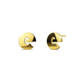 Nickelodeon Initial Alphabet Letter Earrings Gold Layered Steel Jewellery - 18