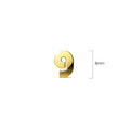 Nickelodeon Initial Alphabet Letter Earrings Gold Layered Steel Jewellery - 29