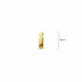 Nickelodeon Initial Alphabet Letter Earrings Gold Layered Steel Jewellery - 37