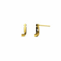Nickelodeon Initial Alphabet Letter Earrings Gold Layered Steel Jewellery - 38