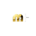 Nickelodeon Initial Alphabet Letter Earrings Gold Layered Steel Jewellery - 53