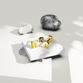Nickelodeon Initial Alphabet Letter Earrings Gold Layered Steel Jewellery - 55