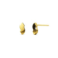 Nickelodeon Initial Alphabet Letter Earrings Gold Layered Steel Jewellery - 74