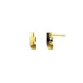 Nickelodeon Initial Alphabet Letter Earrings Gold Layered Steel Jewellery - 78