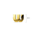 Nickelodeon Initial Alphabet Letter Earrings Gold Layered Steel Jewellery - 93