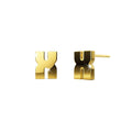 Nickelodeon Initial Alphabet Letter Earrings Gold Layered Steel Jewellery - 94