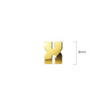 Nickelodeon Initial Alphabet Letter Earrings Gold Layered Steel Jewellery - 97