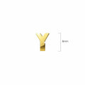 Nickelodeon Initial Alphabet Letter Earrings Gold Layered Steel Jewellery - 101