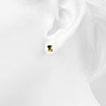 Nickelodeon Initial Alphabet Letter Earrings Gold Layered Steel Jewellery - 104
