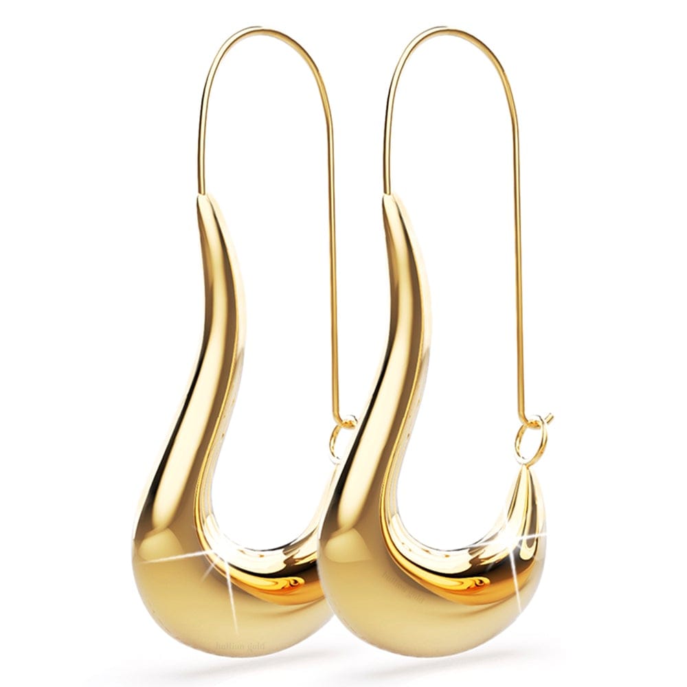 Dakota Chunky Gold Titanium Hoop Earrings - Brilliant Co