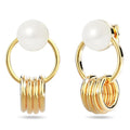 Helena Pearl & Charm Ring Gold Drop Earrings