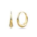 Ciara Chic Graduated Hoop Earrings Gold - Brilliant Co