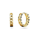 Molten Chain Huggie Hoop Earrings Gold - Brilliant Co