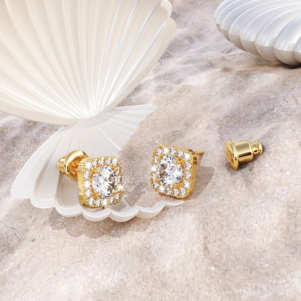 Eleanor Gold Stud Earrings - Brilliant Co