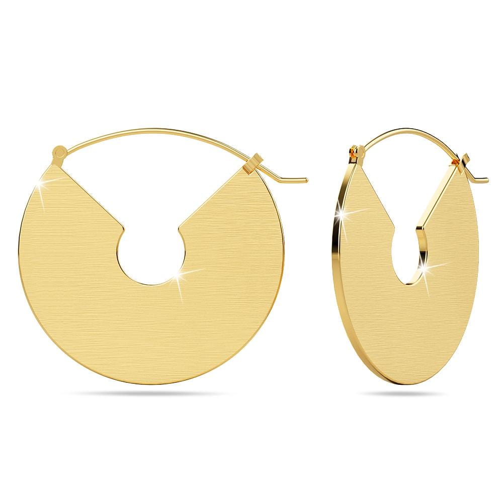 Grande Gold Titanium Hoop Earrings - Brilliant Co