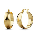 Rossa Gold Titanium Hoop Earrings - Brilliant Co