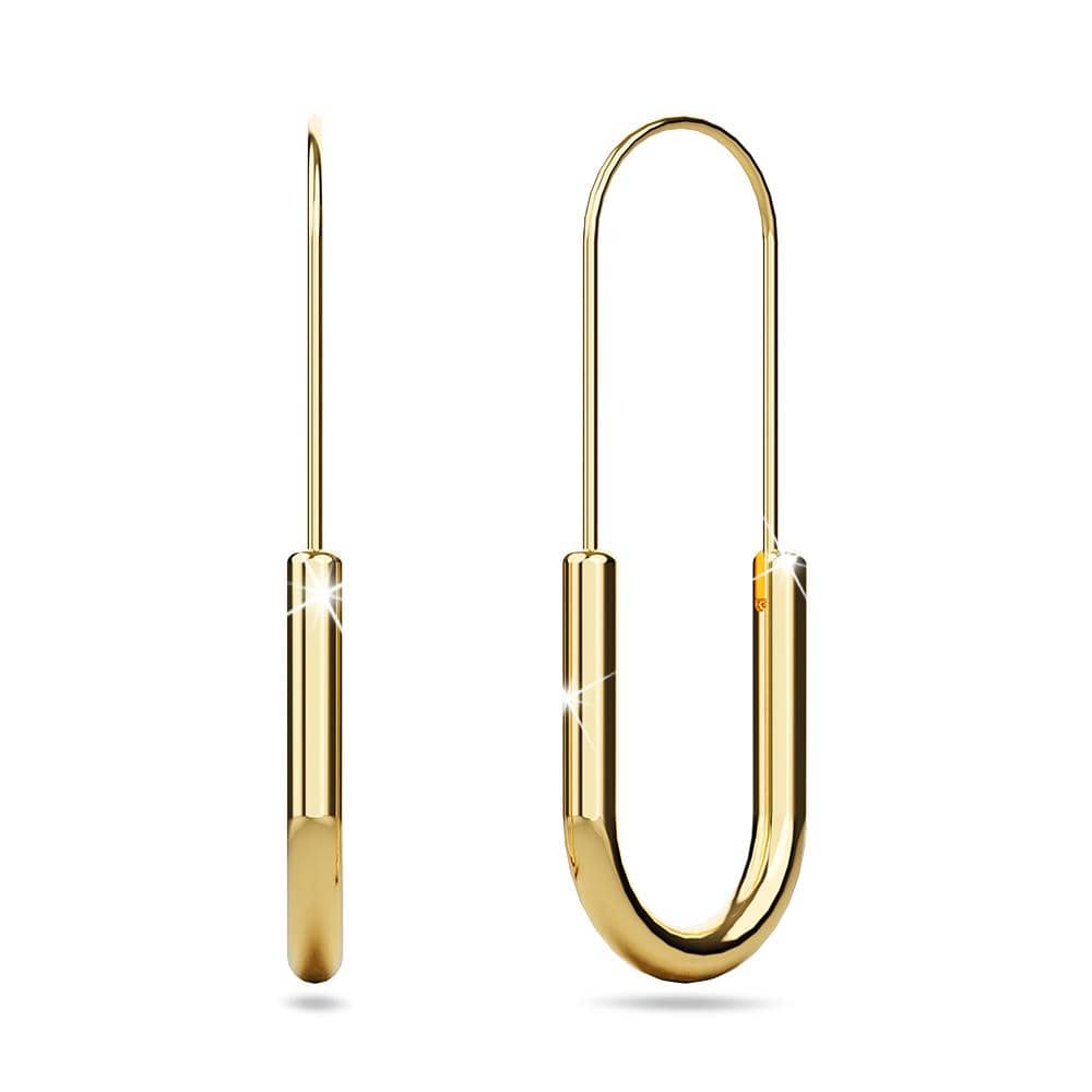 Havana Gold Titanium Dangle Earrings - Brilliant Co