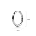 Products
Edgy White Gold Titanium Hoop Earrings - Brilliant Co