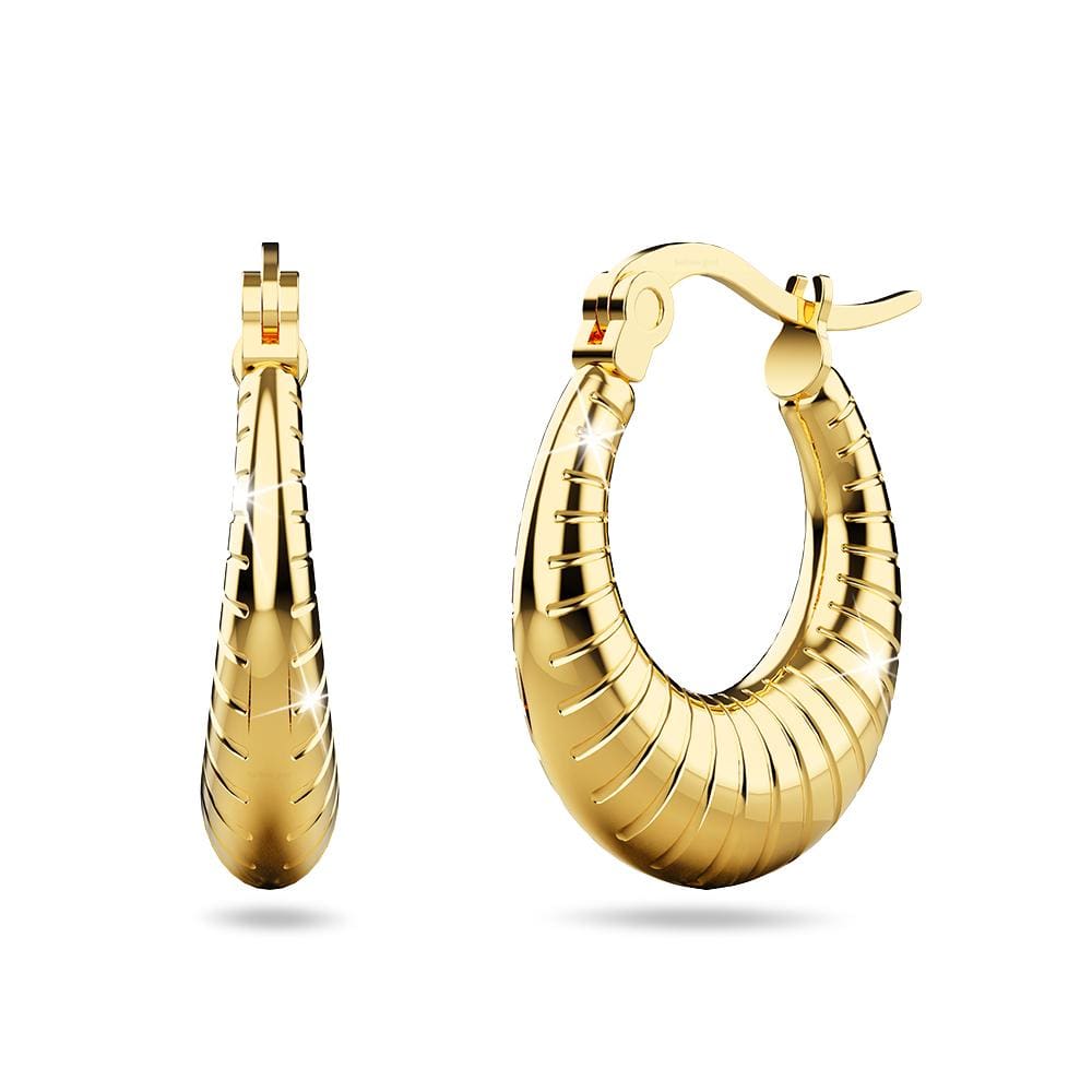 Sierra Gold Titanium Hoop Earrings - Brilliant Co